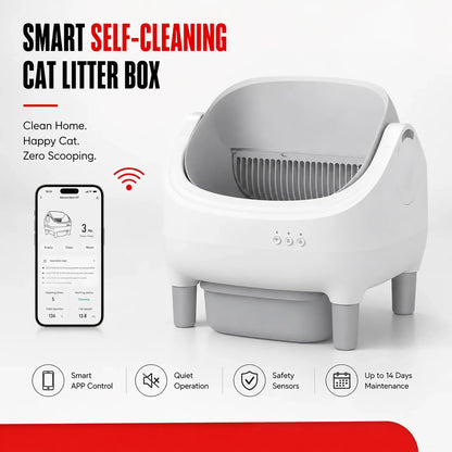 Self-Cleaning Litter Box With App Control