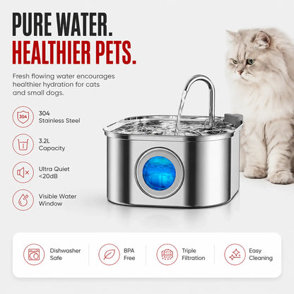 3.2L Smart Cat Water Fountain