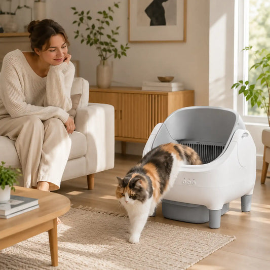 Self-Cleaning Litter Box With App Control