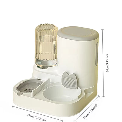 Cat Bowl Automatic Feeder for Cats, Dogs, Pets, Water Dispensers, Integrated Cat Bowl, Cat Food Basin, Dogs, Eating, Drinking Wa