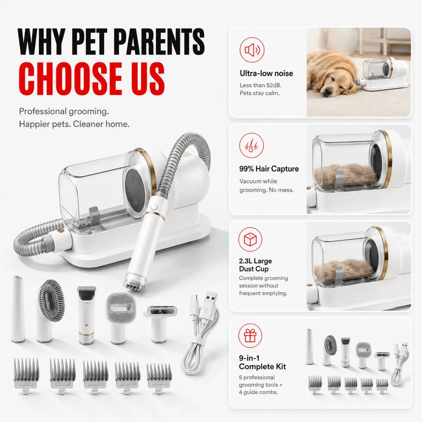9-in-1 Pet Grooming Kit