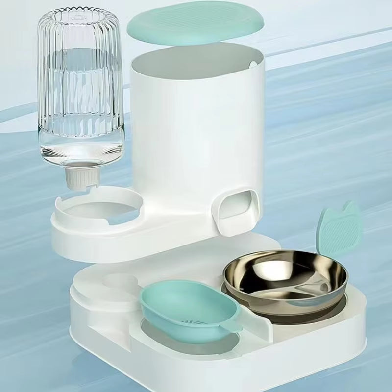 Cat Bowl Automatic Feeder for Cats, Dogs, Pets, Water Dispensers, Integrated Cat Bowl, Cat Food Basin, Dogs, Eating, Drinking Wa