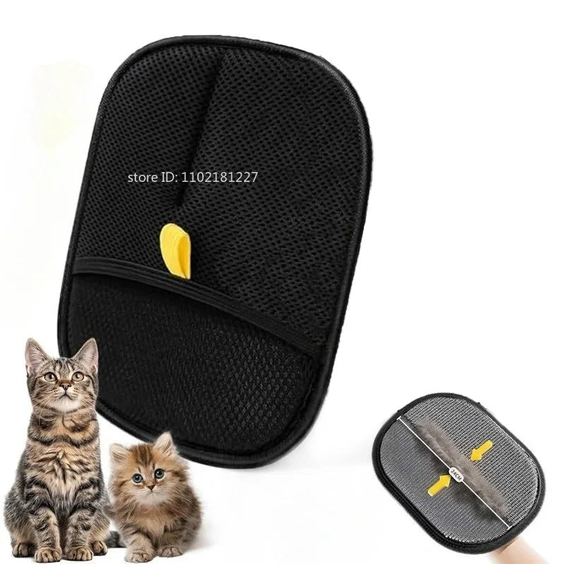 Pet Hair Cleaning Removal Gloves Pet Double-Sided Grooming Glove Reusable Tool Sofa Carpets Cat Dog Hair Cleaning Tools 1~4Pcs