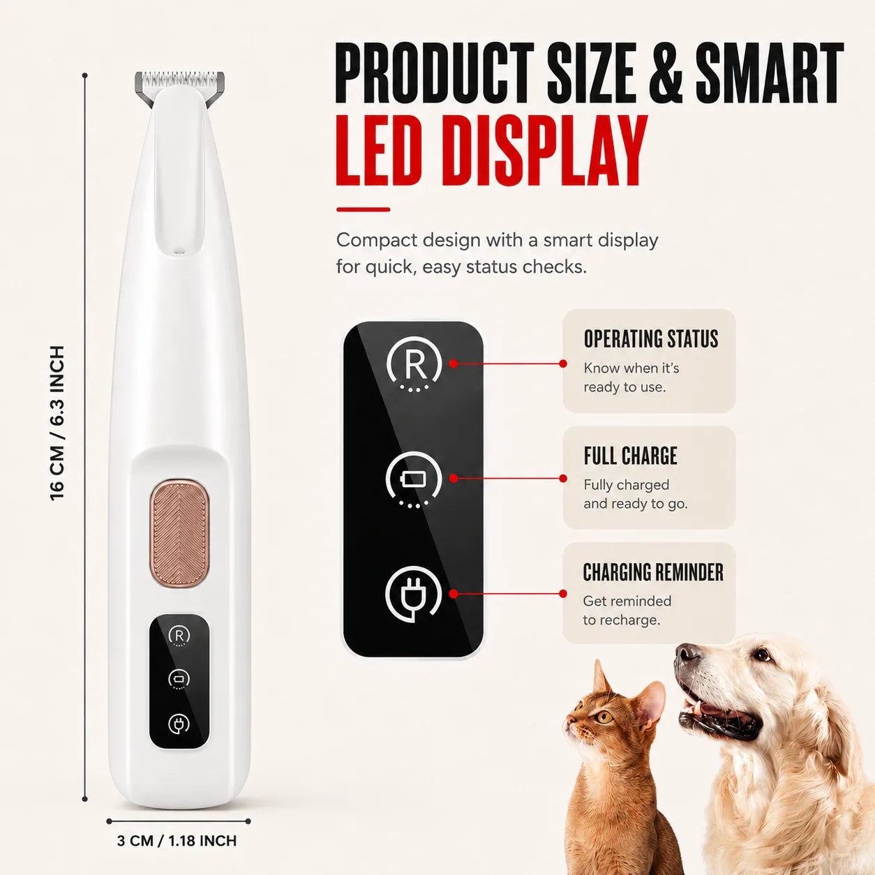 LED Dog Paw Trimmer