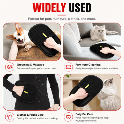 2-in-1 Grooming & Hair Removal Gloves