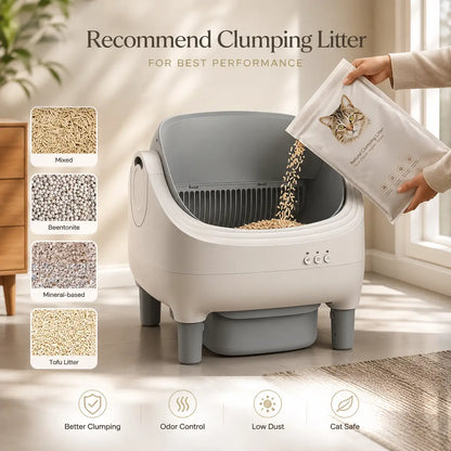 Self-Cleaning Litter Box With App Control