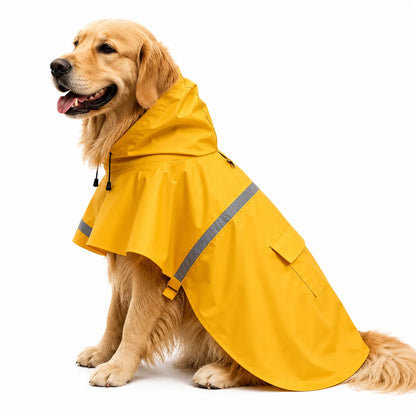 Hooded Reflective Dog Raincoat