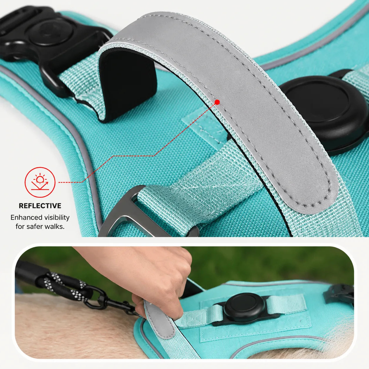 Dog Harness With AirTag Holder