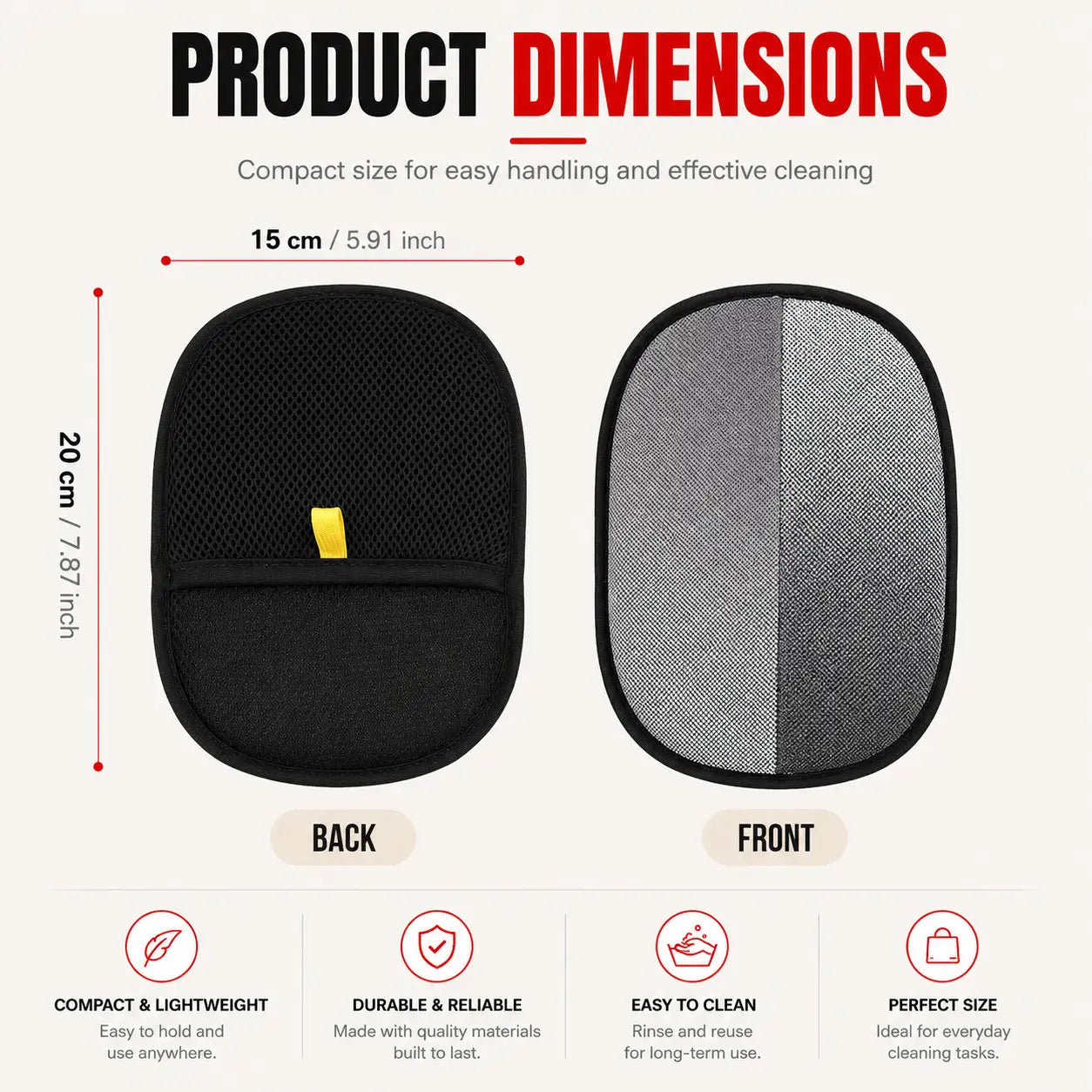 2-in-1 Grooming & Hair Removal Gloves